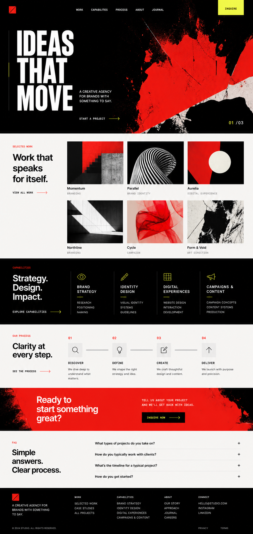 Agency website project